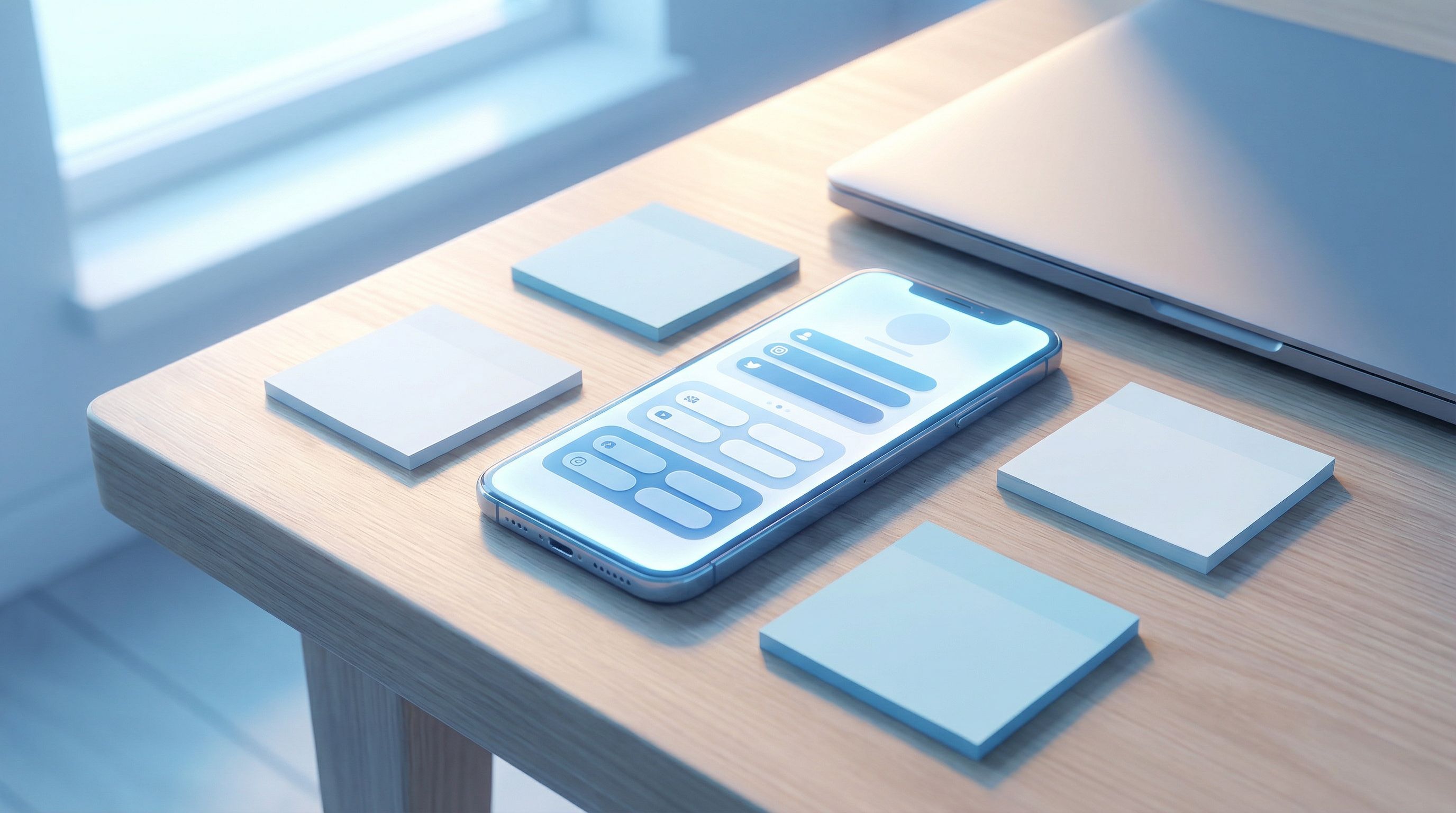 a clean mobile phone screen mockup showing a Liinks-style bio page with grouped buttons labeled for